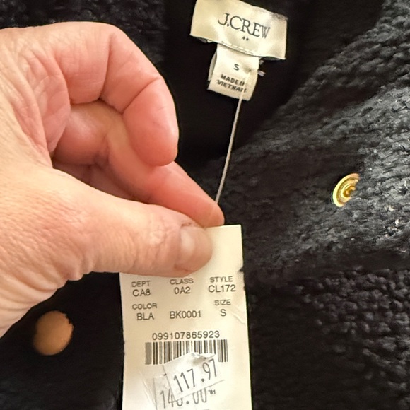 J. Crew Factory Sherpa Snap Fleece Sweatshirt - Picture 2 of 4